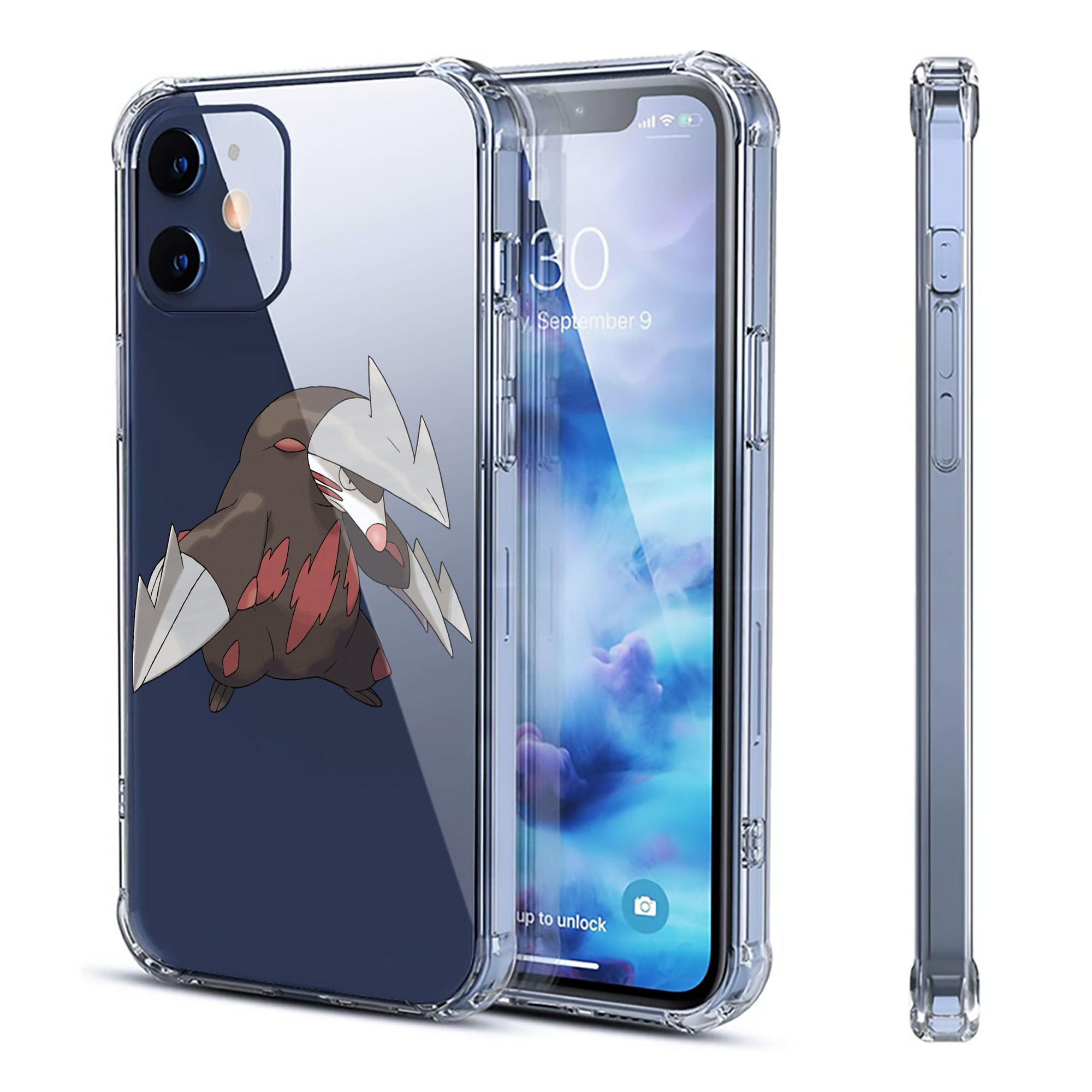 （画像用） ポケットモンスター Pokémon 【iPhone 12シリーズ対応】透明スマホケース（クリアソフトケース）